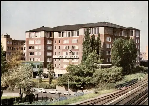 Altona-Hamburg Partie mit Hans Schwarzkopf-Verwaltungsgebäude x 1965