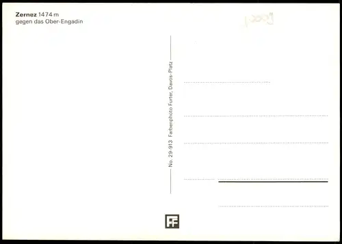 Ansichtskarte Zernez Panorama-Ansicht gegen das Ober-Engadin 1990