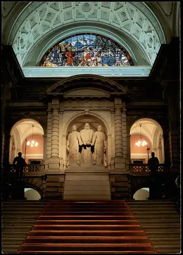 Bern (Schweiz) Berne Bundeshaus Bern Kuppelhalle, Haupttreppe Rütligruppe 1981