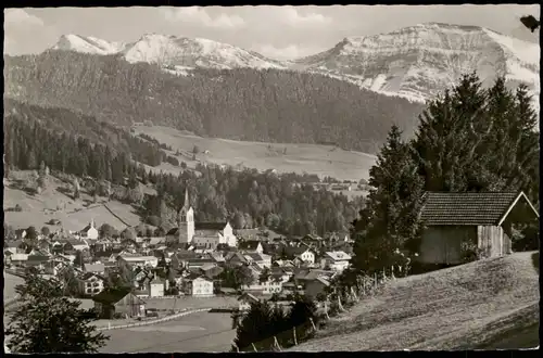 Ansichtskarte Oberstaufen Stadtblick 1959