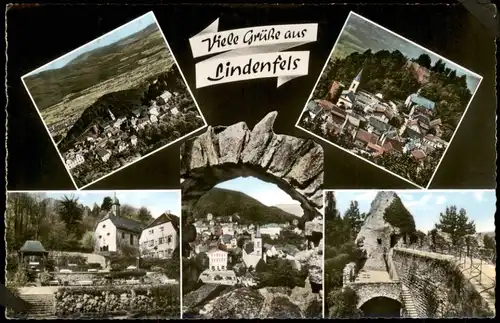 Ansichtskarte Lindenfels (Bergstraße) Mehrbild: Stadtansichten 1963