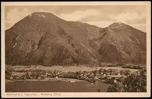 Ansichtskarte Rottach-Egern Stadt, Wallberg 1928