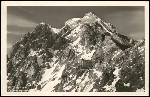 Ansichtskarte Grainau Oesterr. Bergstation Zugspitze - Wettersteingebirge 1931