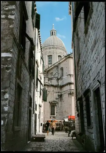 Postcard Ragusa Dubrovnik DUBROVNIK view of the Cathedral 1980