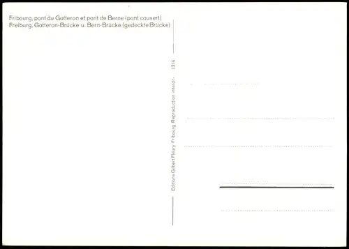 Freiburg im Üechtland   pont du Gotteron et pont de Berne (pont couvert) 1990