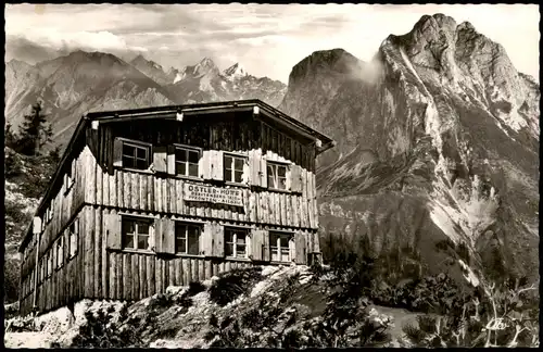 Pfronten (Allgäu) Ostlerhütte auf dem Breitenberg (1838 m) 1964