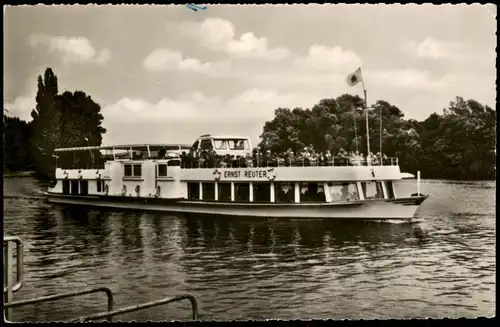 Steglitz-Berlin Motorschiff Ernst Reuter auf der Havel vor Insel Imchen 1960