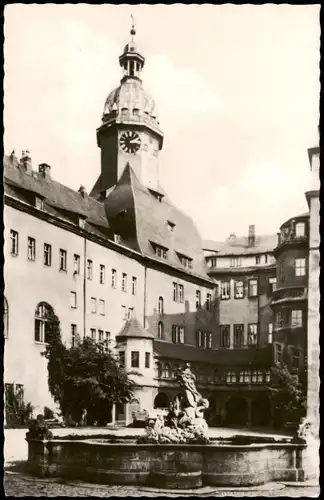 Ansichtskarte Sondershausen Schloßhof 1962