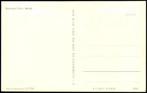 Ansichtskarte Rohrbach Stadtpartie 1964