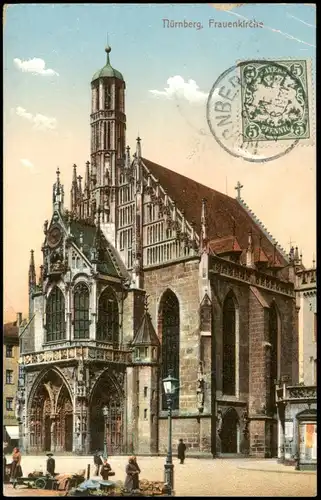 Ansichtskarte Nürnberg Frauenkirche 1910