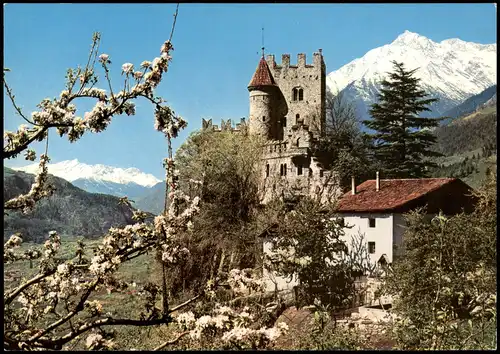 Meran Merano Schloss Castel Fontana, Brunnenburg, Südtirol 1980