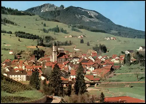 Ansichtskarte Nesselwang Panorama-Ansicht; Ort im Allgäu 1980