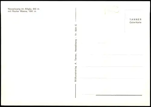 Ansichtskarte Nesselwang Panorama-Ansicht; Ort im Allgäu 1980