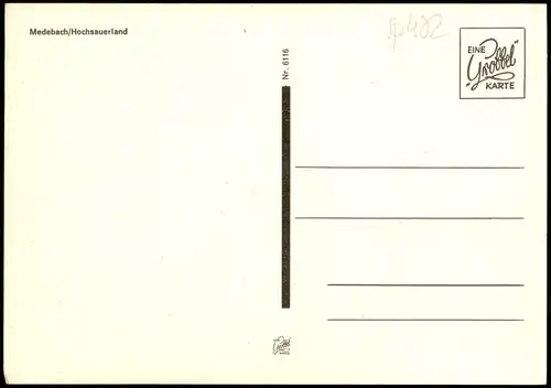 Ansichtskarte Medebach Panorama-Ansicht; Ort im Hochsauerland 1975