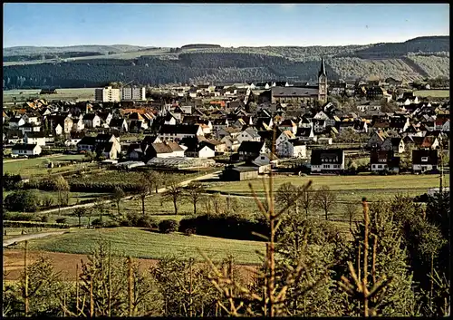 Ansichtskarte Medebach Panorama-Ansicht; Ort im Hochsauerland 1975