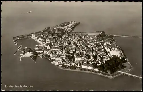 Ansichtskarte Lindau (Bodensee) Luftbild 1975