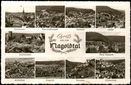.Baden-Württemberg Nagoldtal: Pforzheim, Teinach, Calw, Hirsau 1967