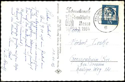 Ansichtskarte Bad Soden-Salmünster Stadtpartien, Straßen 1963