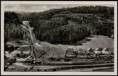 Lichtenhain  Oberweißbach Oberweißbache Talstation Obstfelderschmiede 1954