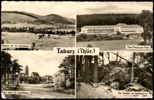 Ansichtskarte Tabarz/Thüringer Wald Inselberg, Theo-Neubauer-Heim 1957