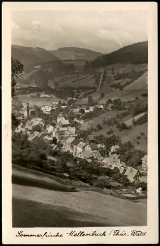 Ansichtskarte Mellenbach-Glasbach Blick auf die Stadt 1954