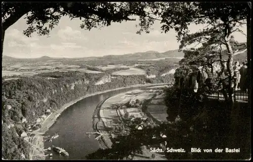 Ansichtskarte Rathen Basteibrücke - Sächsische Schweiz 1964