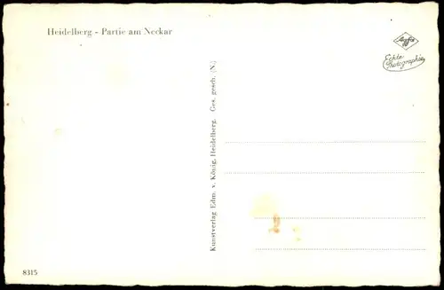 Ansichtskarte Heidelberg Heidelberger Schloss mit Dampfer 1963