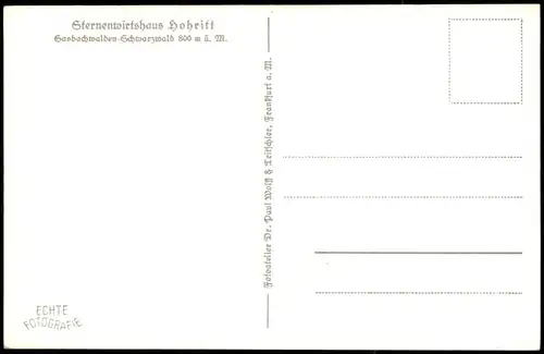 Ansichtskarte Sasbachwalden Sternenwirtshaus, hinter der Theke 1952