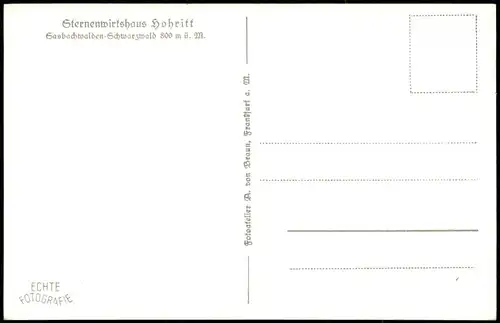 Ansichtskarte Sasbachwalden Sternenwirtshaus, Badezimmer 1952