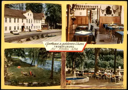 Ansichtskarte Trendelburg Gasthaus z. goldenen Löwen - Mehrbild 1969