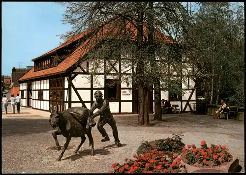 Ansichtskarte Bad Sassendorf Esel am Trinkbrunnen 1998