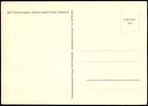 Ansichtskarte Obertrubach Mehrbild: Stadtansichten 1986