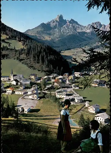 Filzmoos Panorama-Ansicht gegen Bischofsmütze Land Salzburg 1980