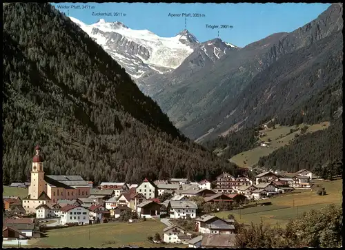 Ansichtskarte Neustift im Stubaital Panorama-Ansicht 1980