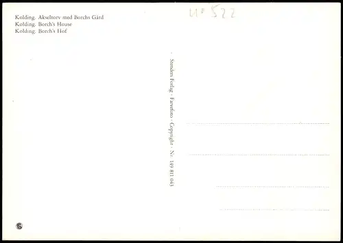 Postcard Kolding Ortsansicht, Akseltorv med Borchs Gård 1970
