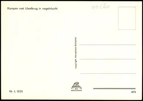 Postkaart Kampen (Niederlande) met Ijselbrug - Luftbild Aerophoto 1988