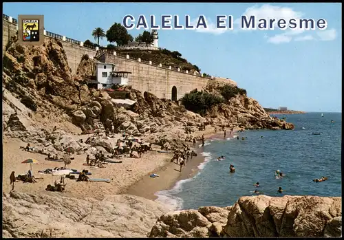 Postales Calella CALELLA EI Maresme Platja i Far Plage et Phare 1980
