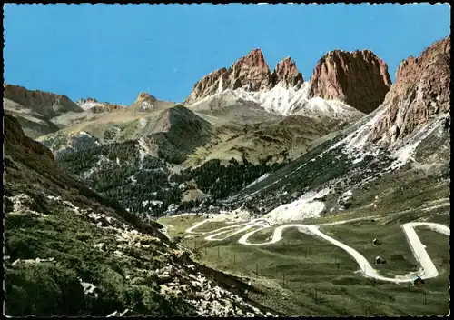.Trentino-Südtirol Strada delle Dolomiti al Passo Pordoi  Pordoi-Joch 1970