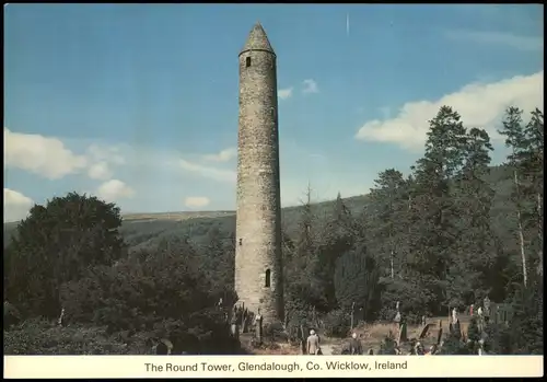 Dublin Baile Átha Cliath Umland-Ansicht ROUND TOWER, GLENDALOUGH 1970
