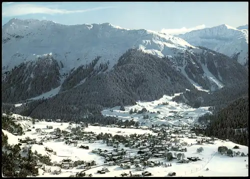 Ansichtskarte Klosters-Serneus Klosters mit Gatschieferspitz und Hüreli 1978