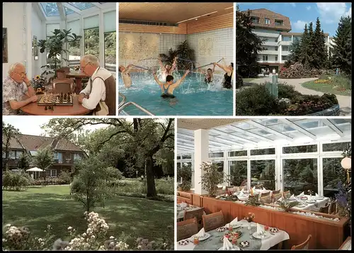 Ansichtskarte Bad Oeynhausen Mehrbildkarte der Klinik Bad Oexen 1980