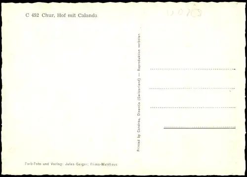 Ansichtskarte Chur Stadtpartie 1978