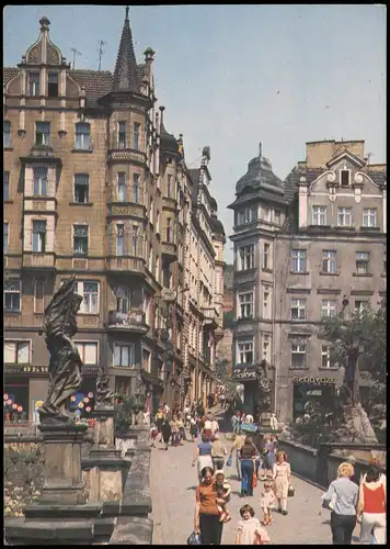 Postcard Glatz Kłodzko Gotycki most kamienny roku na Mlynówce 1987