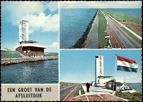 .Niederlande EEN GROET VAN DE AFSLUITDIJK (Mehrbildkarte Holland) 1970