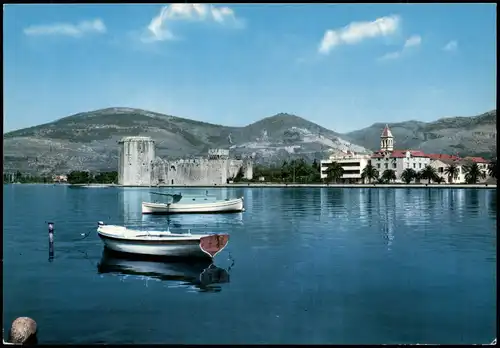 Postcard Trau Trogir Panorama-Ansicht 1970