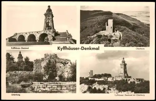 Ansichtskarte Rottleben (Thüringen) Kyffhäuser Denkmal - 4 Bild 1957