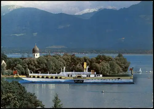 Chiemsee CHIEMSEE-SCHIFFAHRT Schiff Raddampfer LUDWIG FESSLER 1980