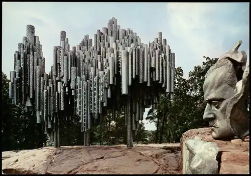 Helsinki Helsingfors HELSINKI HELSINGFORS Eila Hiltunen Sibelius monumentti 1970