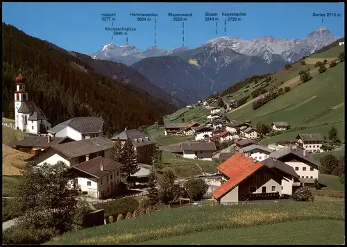 Navis Panorama Navistal Tirol Pfarrkirche zum hl. Christoph 1990