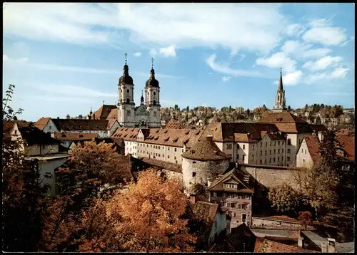 Ansichtskarte St. Gallen Panorama-Ansicht Stadt-Teilansicht 1990